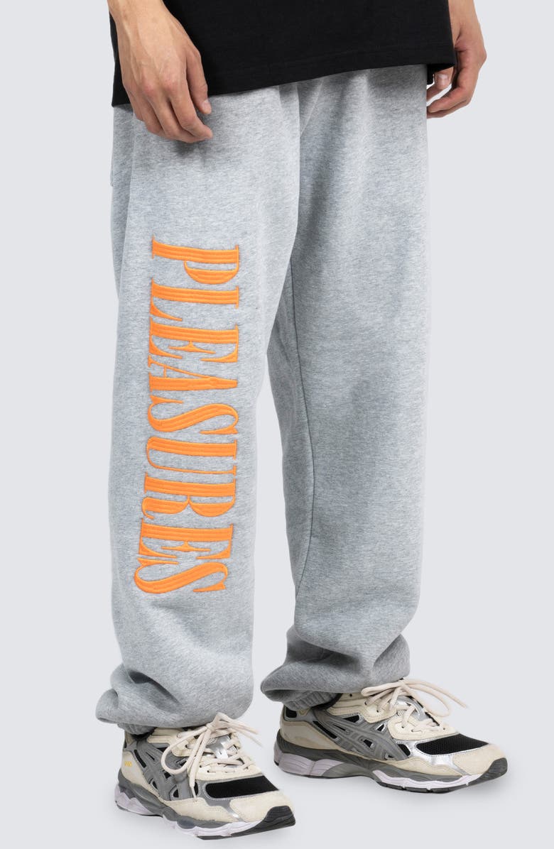 PLEASURES Onyx Logo Embroidered Joggers, Alternate, color, 
