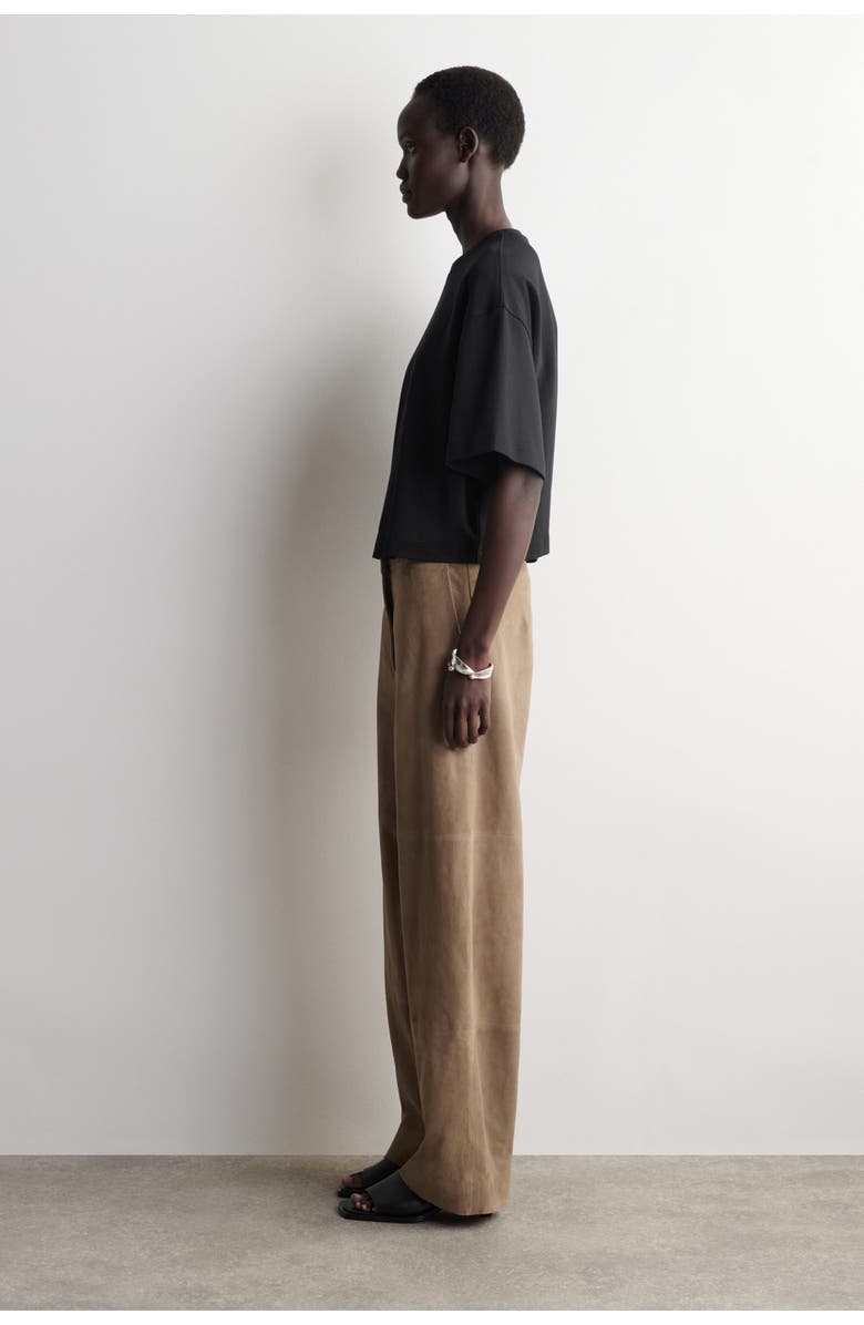 COS Oversized Boxy Cotton T-Shirt, Alternate, color, Black