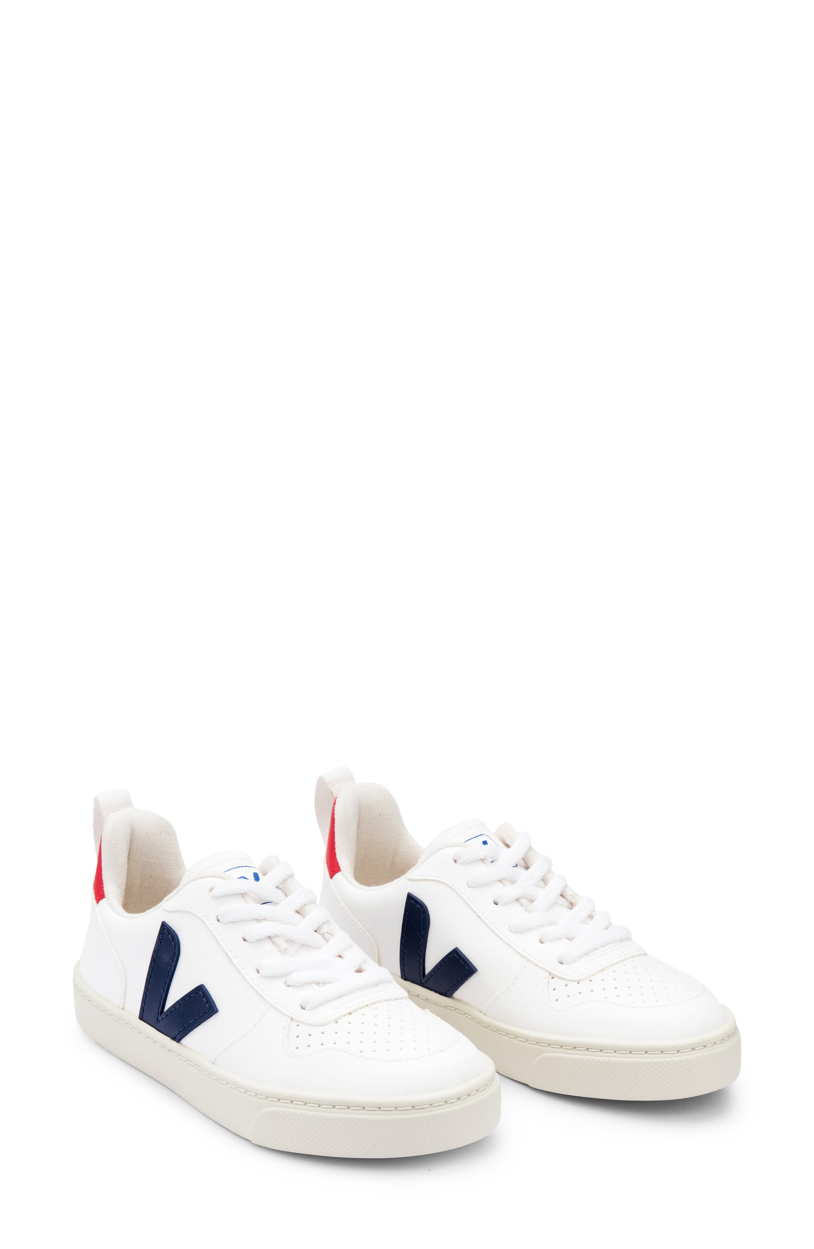 Veja V-10 Sneaker, Main, color, White Cobalt Pekin