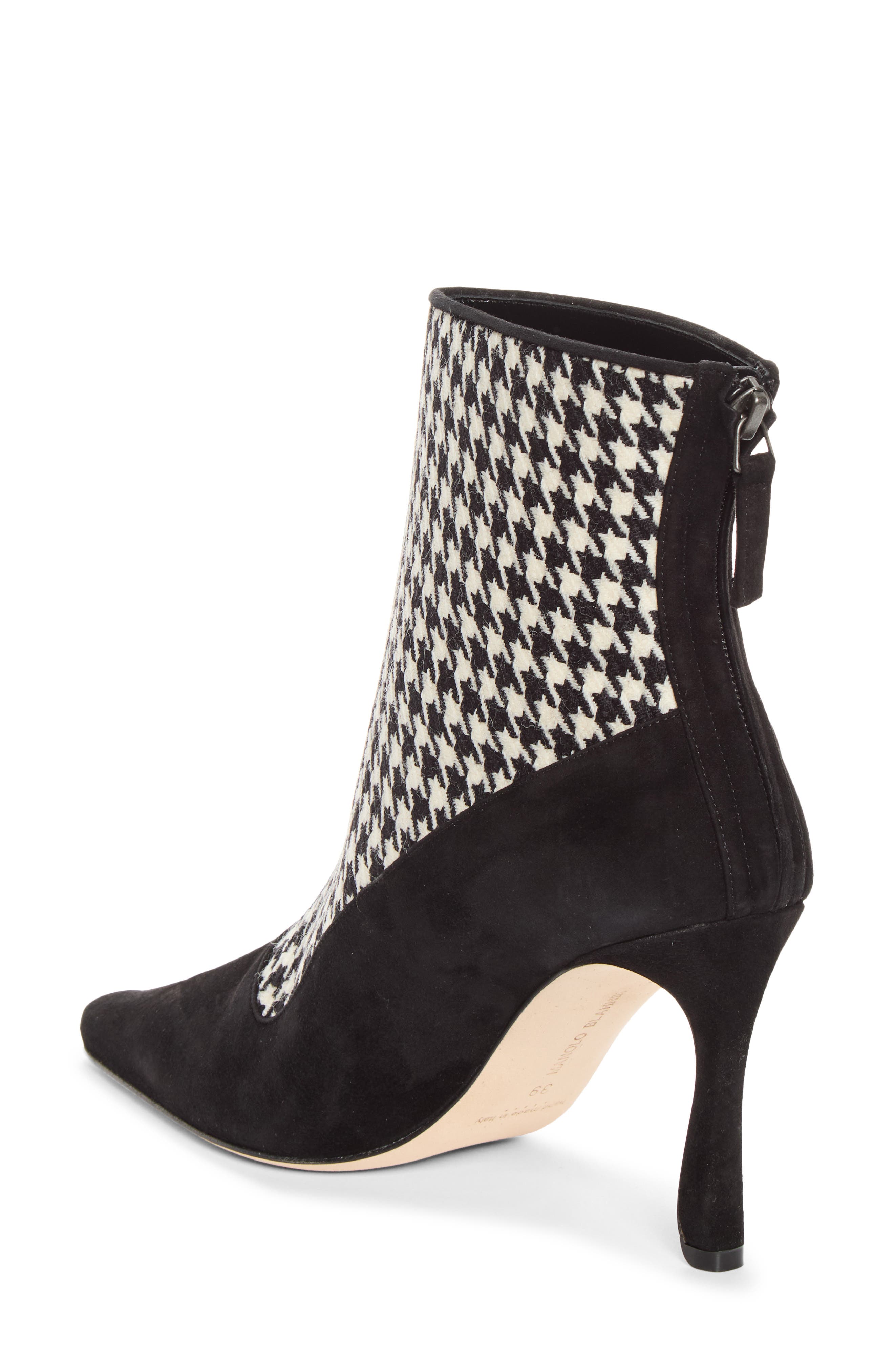 Gosta Leather Ankle Boot, Alternate, color, BLACK/ IVORY