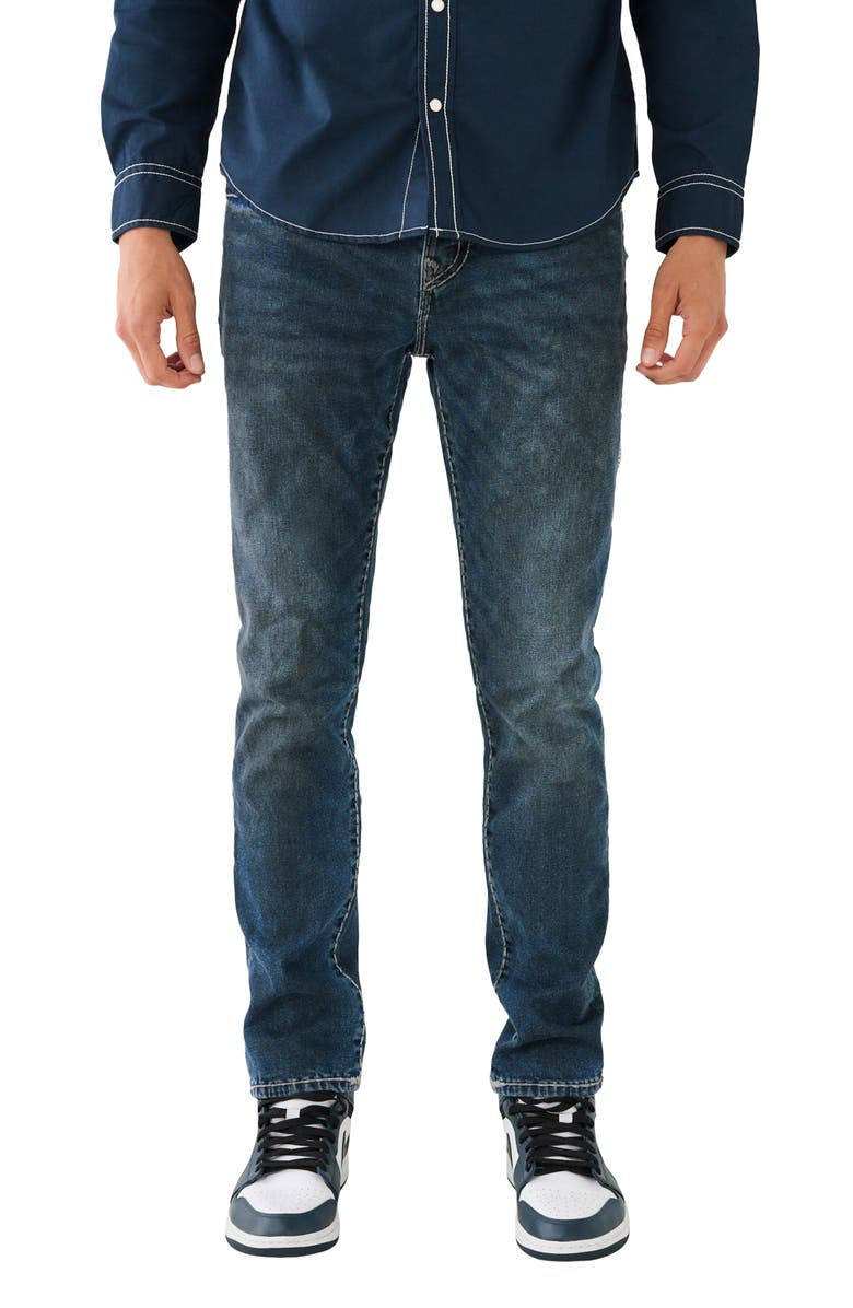 True Religion Brand Jeans Rocco Flap Super T Skinny Leg Jeans, Main, color,