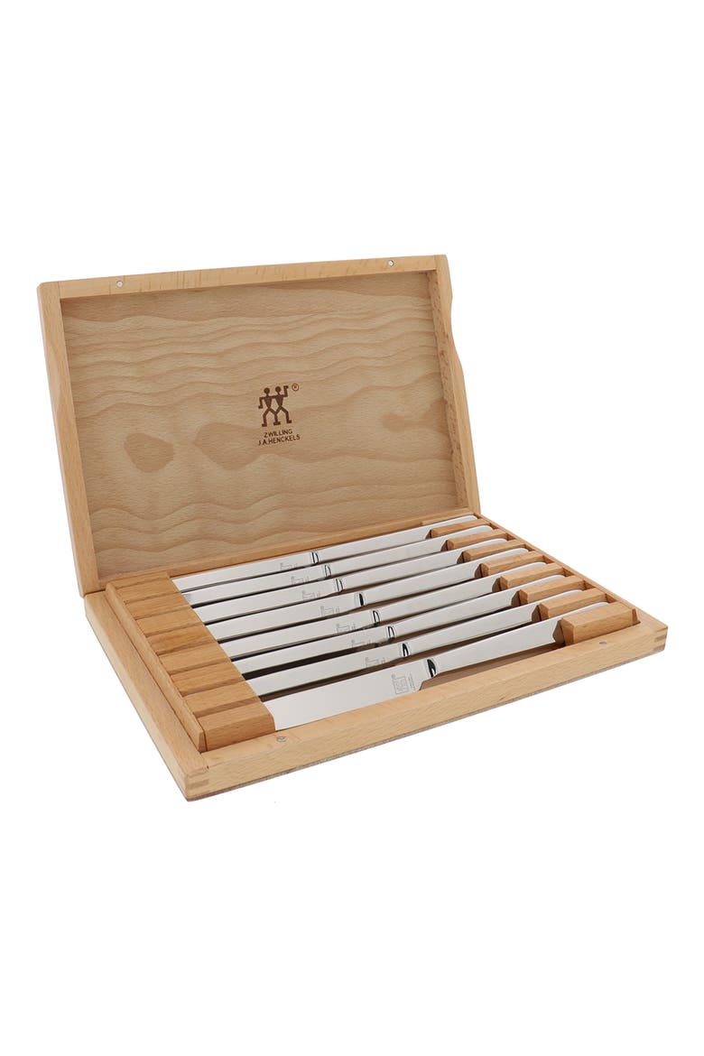 8-Piece Stainless Steel Steak Knife Set, Alternate, color, STAINLESS STEEL