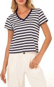 Threads 4 Thought Maxine Stripe V-Neck T-Shirt