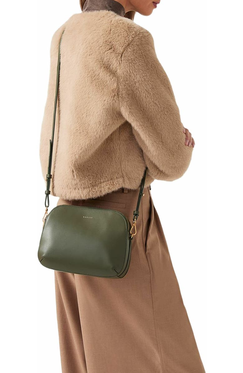 Radley Dukes Place Medium Ziptop Crossbody Bag, Alternate, color, Dark Olive