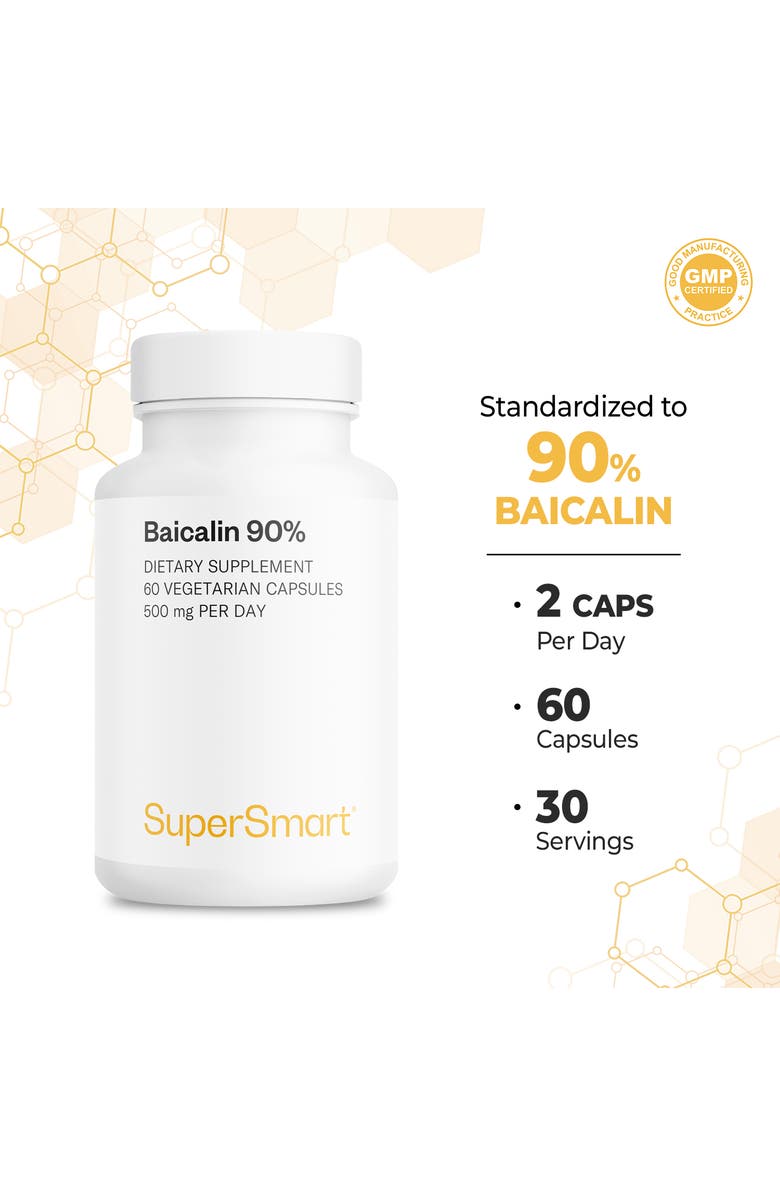 SuperSmart Baicalin 90% - 500mg per Day, Alternate, color, NO COLOR