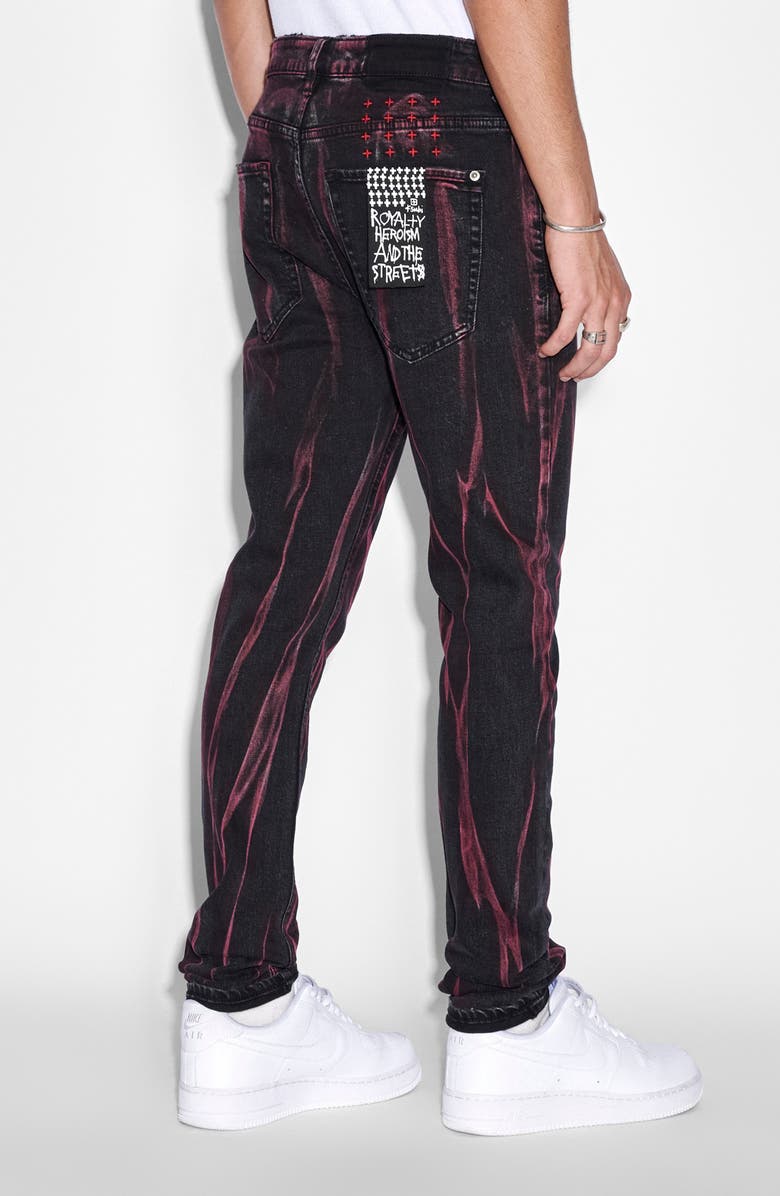 Ksubi Van Winkle Acid Wash Skinny Jeans, Alternate, color,