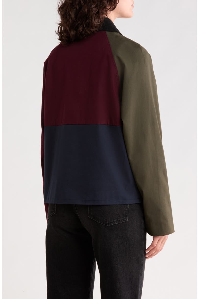 Colorblock Short Jacket, Alternate, color, TRIO