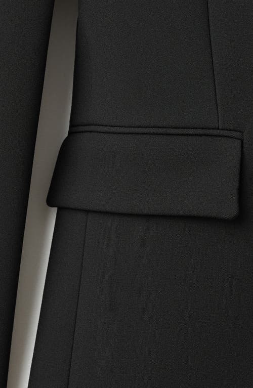 Mango Fitted Suit Jacket In Black