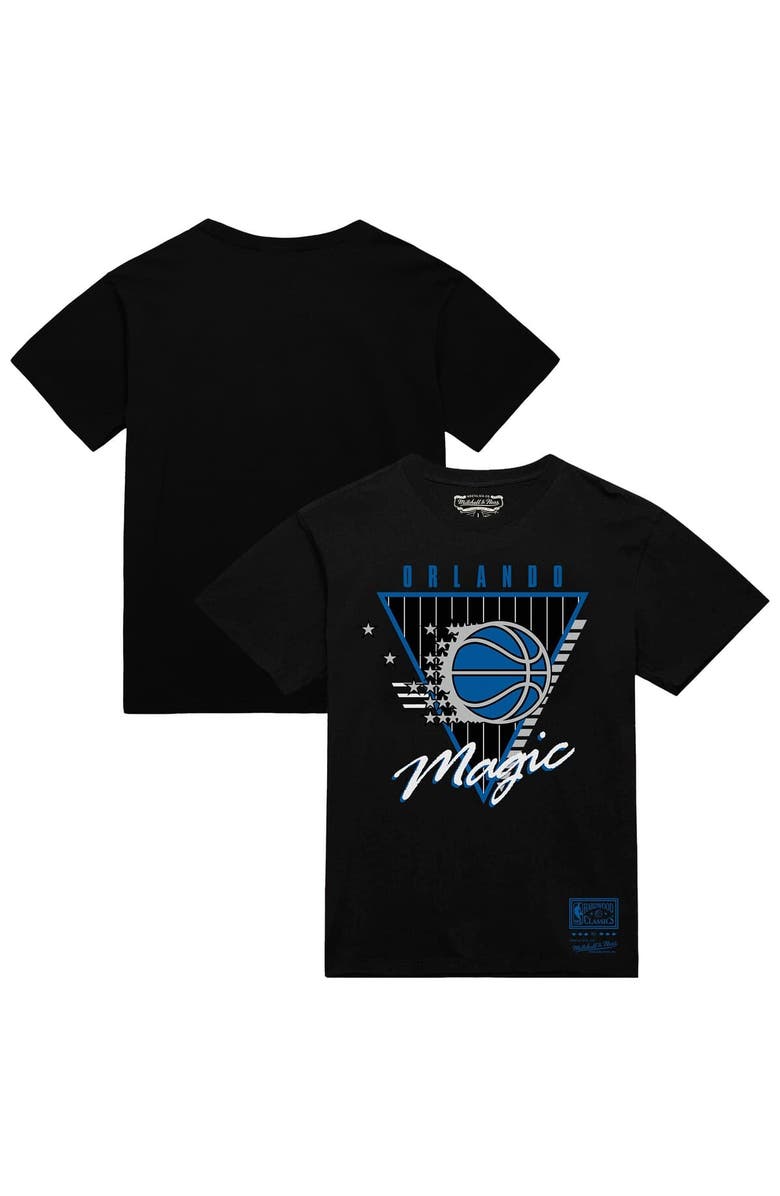 Mitchell & Ness Men's Mitchell & Ness  Black Orlando Magic Worldwide Collection Tri-Logo T-Shirt, Main, color, Black