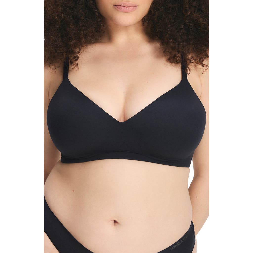 Savage X Fenty Soft N' Savage Wireless Push-up Bra In Black