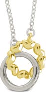 Sterling Forever Interlocking Heart Charm Pendant Necklace