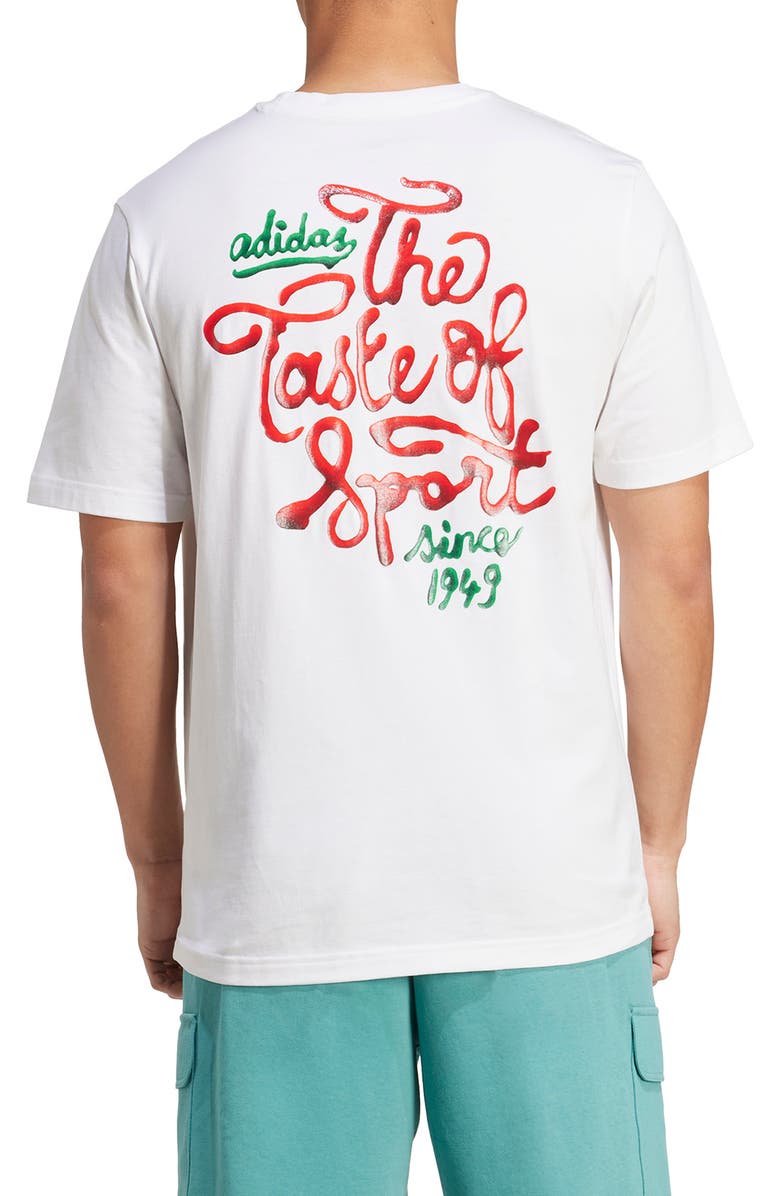 adidas Food Sauce Cotton Graphic T-Shirt, Alternate, color, 