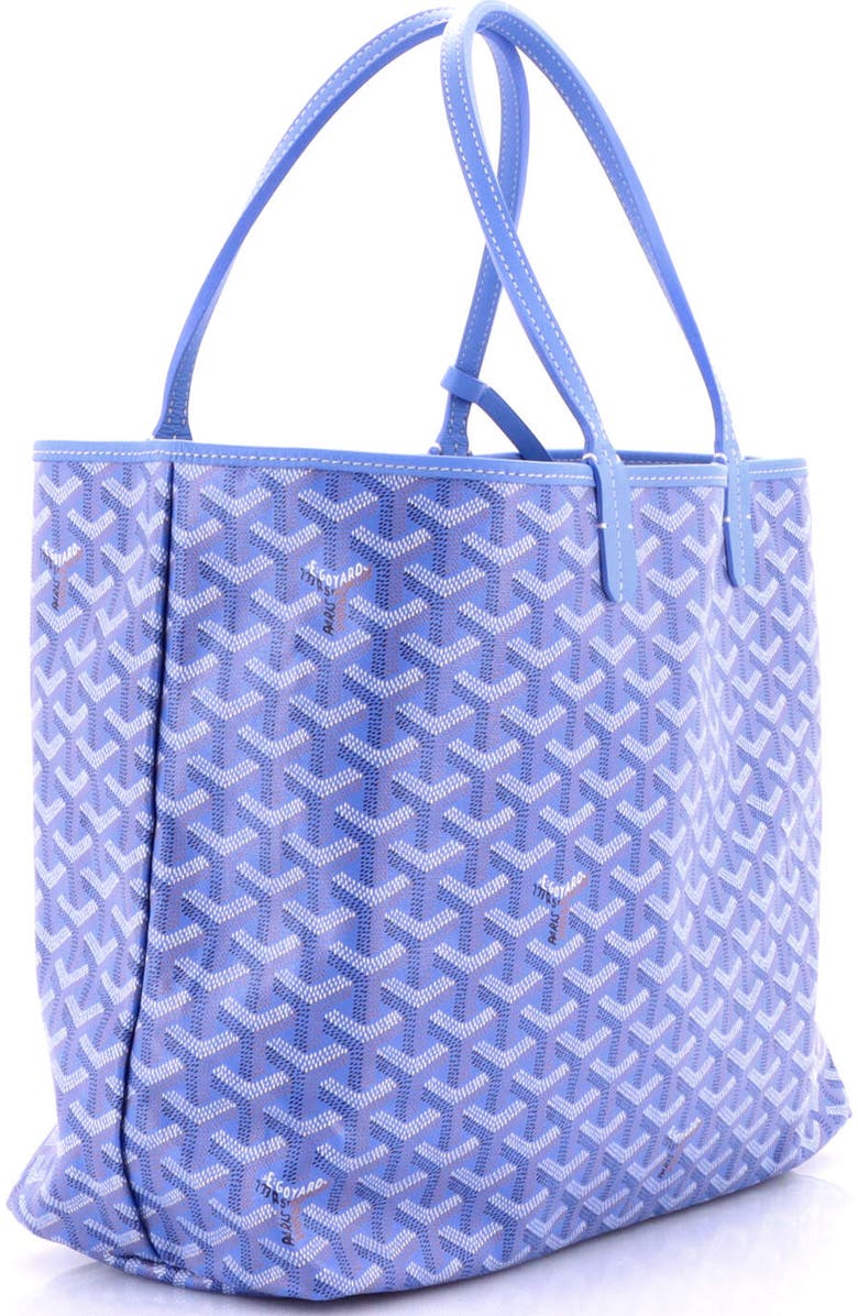 Pre-Owned Goyard Saint Louis Reversible Tote Coated Canvas and Printed Canvas PM, Alternate, color, Blue