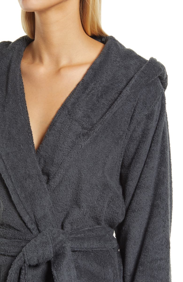 Tekla Organic Cotton Hooded Bathrobe, Alternate, color,