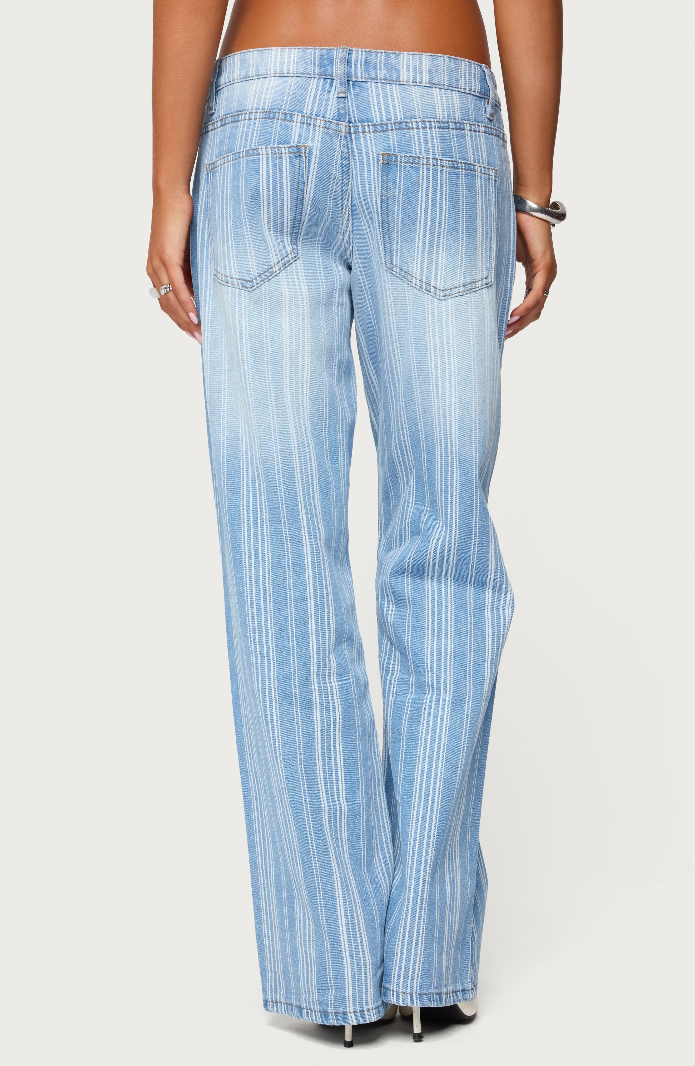 Tera Stripe Low Rise Jeans - image 2