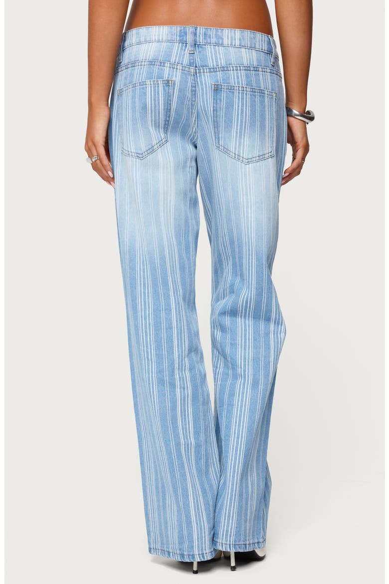 Tera Stripe Low Rise Jeans, Alternate, color, BLUE-WASHED