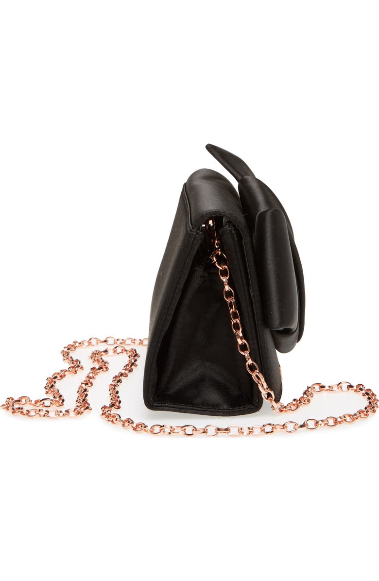 Ted Baker London Fefee Satin Knotted Bow Clutch, Alternate, color,