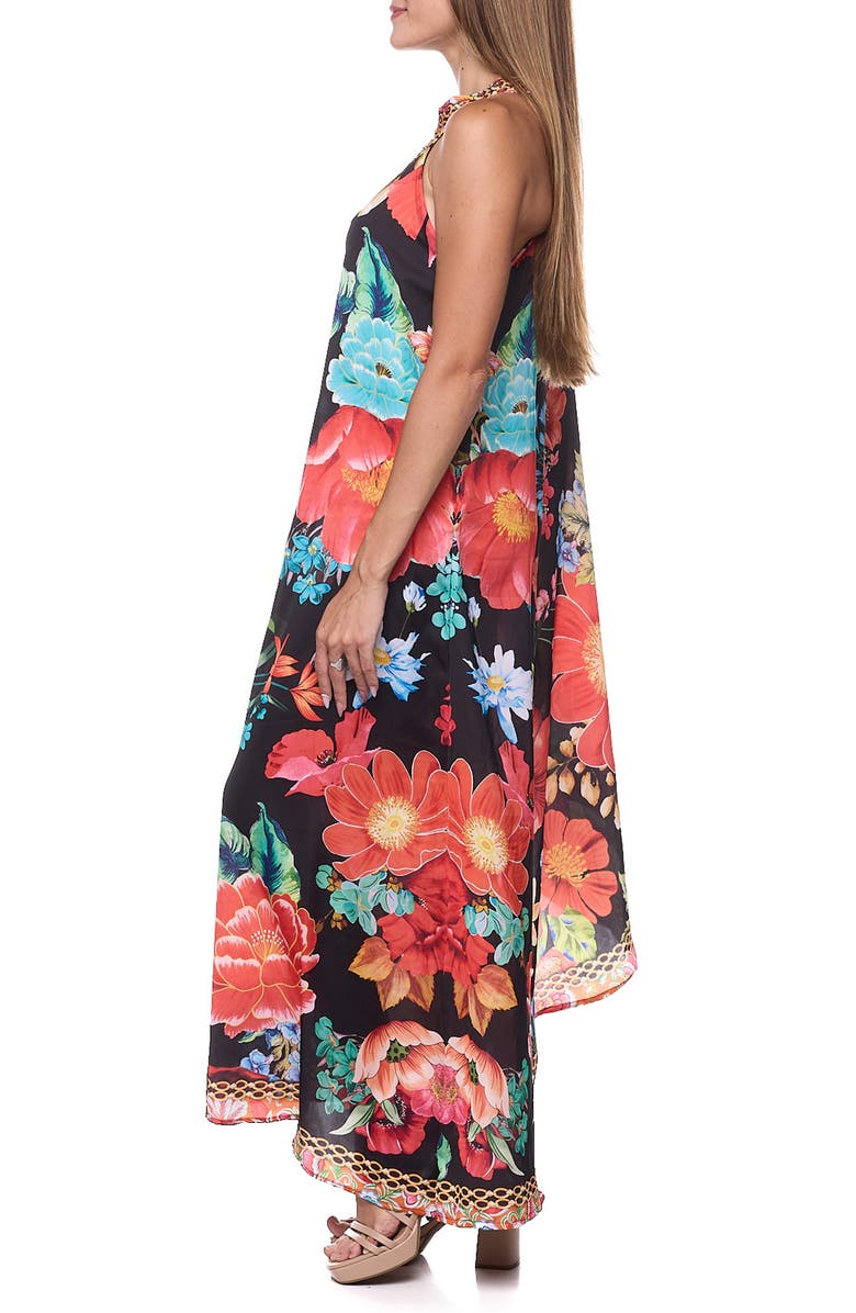 RANEES One-Shoulder Cover-Up Dress, Alternate, color, Black