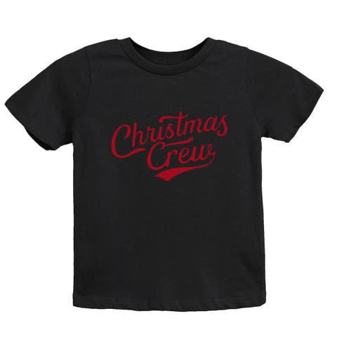 Christmas Crew Cursive Short Sleeve T-shirt (little Kid & Big Kid)
