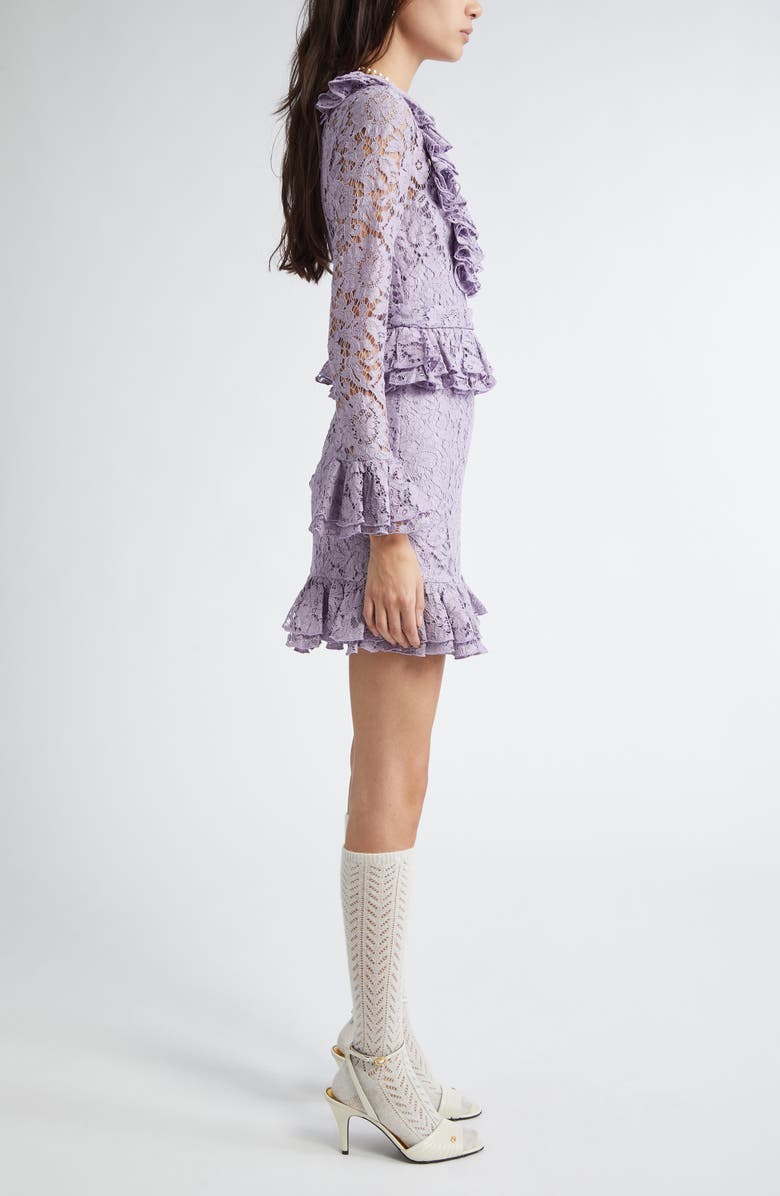 Valentino Garavani Guipure Lace Minidress, Alternate, color, 