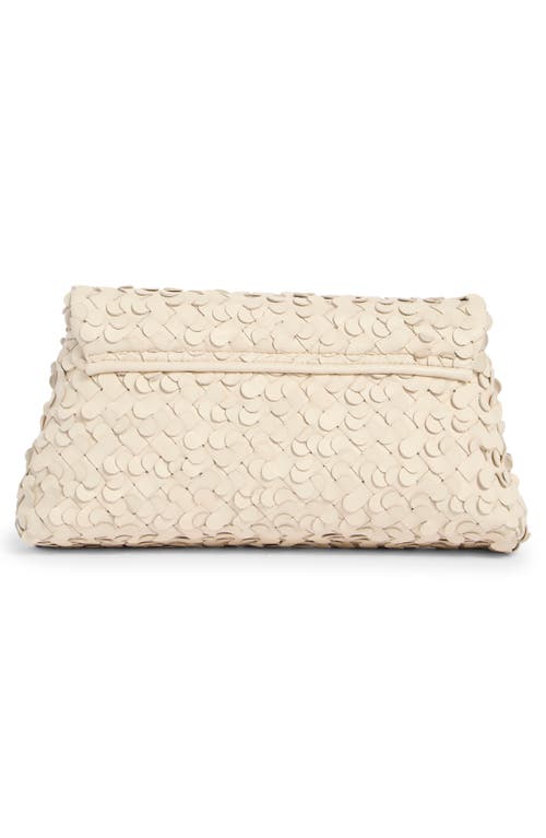 Sam Edelman Bianka Woven Leather East/west Clutch In White