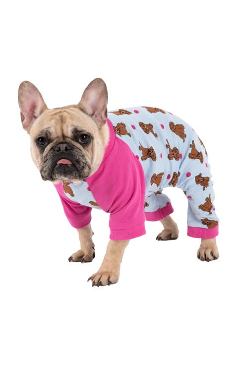 Dog Cotton Matching Family Pajamas, Animals & Paw Prints