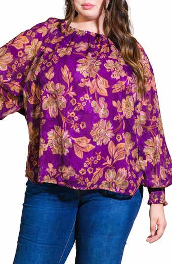 FLYING TOMATO Floral Long Sleeve Top