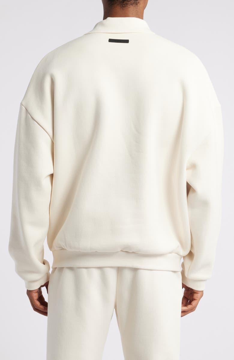 Fear of God Essentials Gender Inclusive Cotton Blend Polo Sweatshirt, Alternate, color, Shell