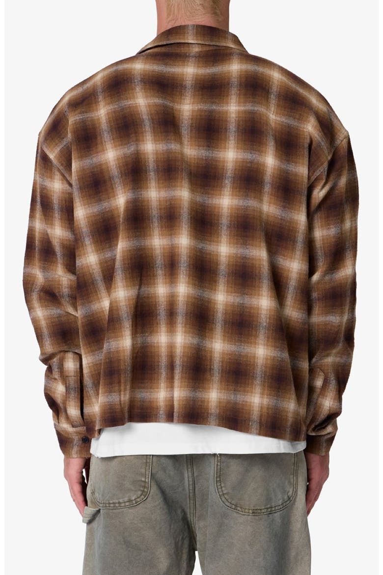 Western Cotton Flannel Shirt, Alternate, color, BROWN