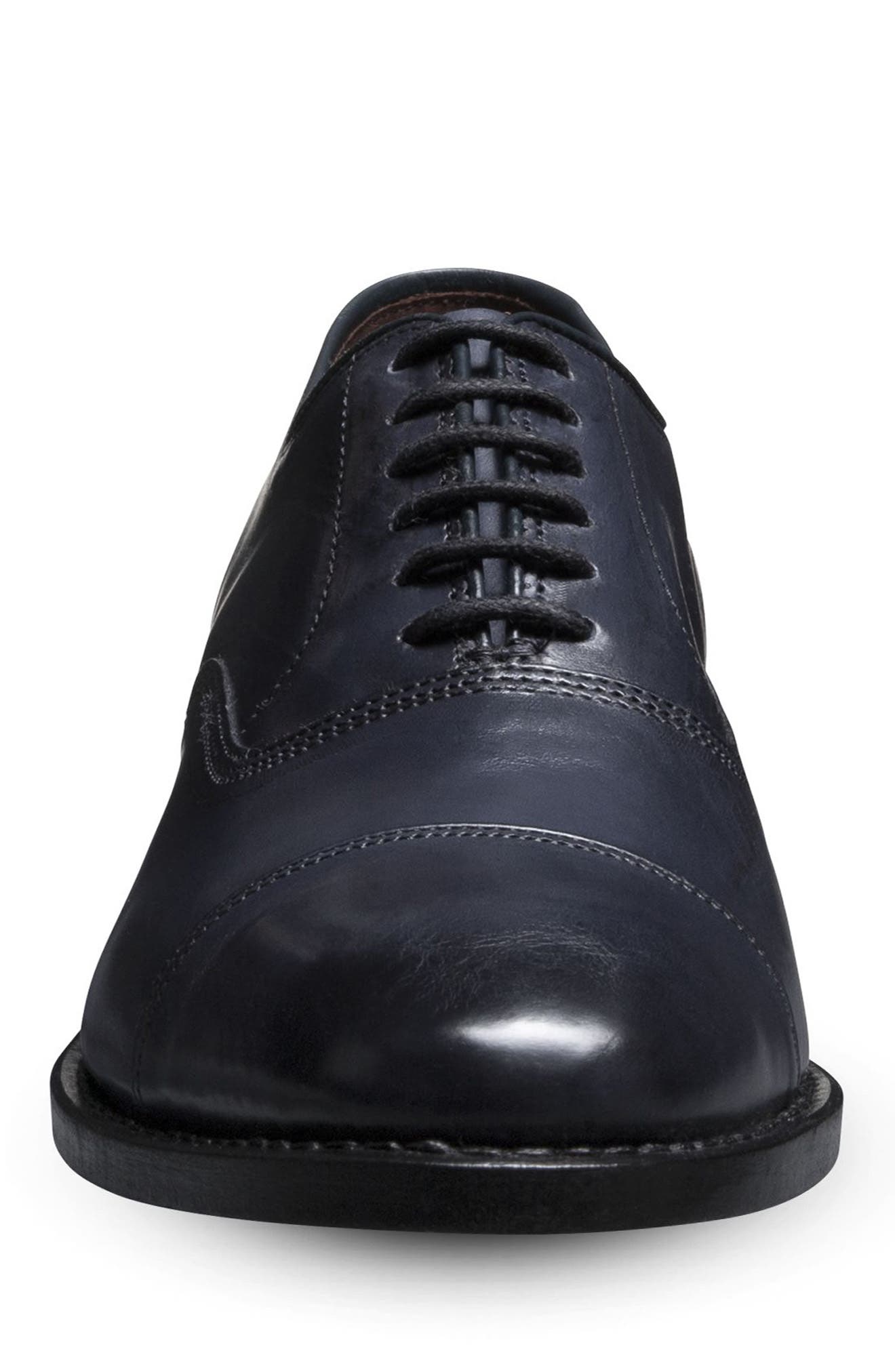 Allen Edmonds Park Avenue Cap Toe Oxford, Alternate, color, Navy