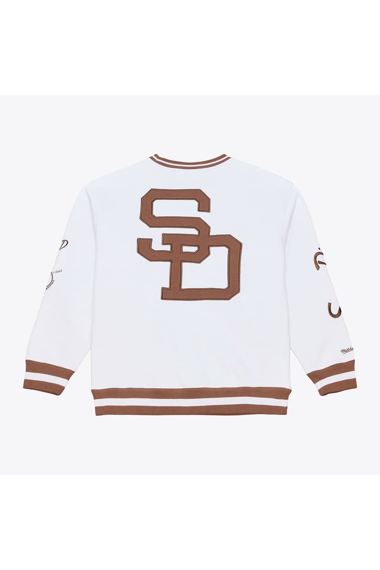 Men's Mitchell & Ness  White San Diego Padres Arctic Fleece Sweatshirt, Alternate, color, White