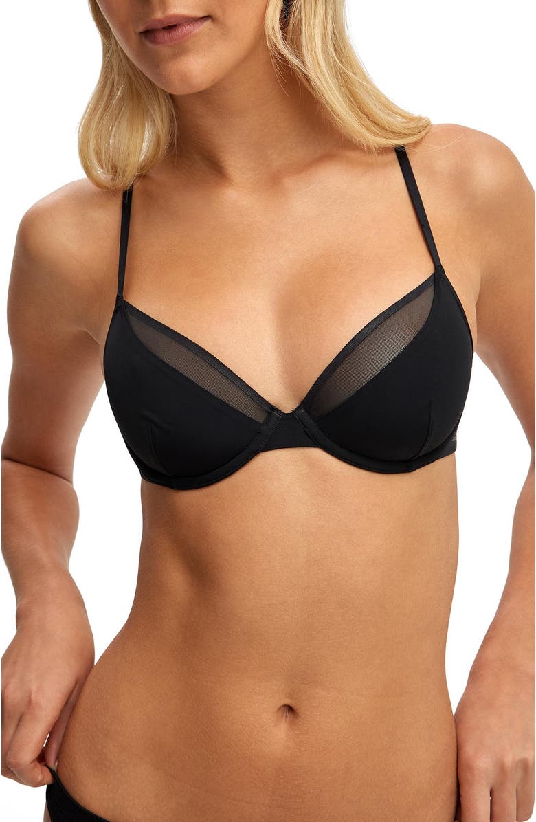 COTTON ON BODY Women's Double Layer Underwire Bra, Alternate, color, Black