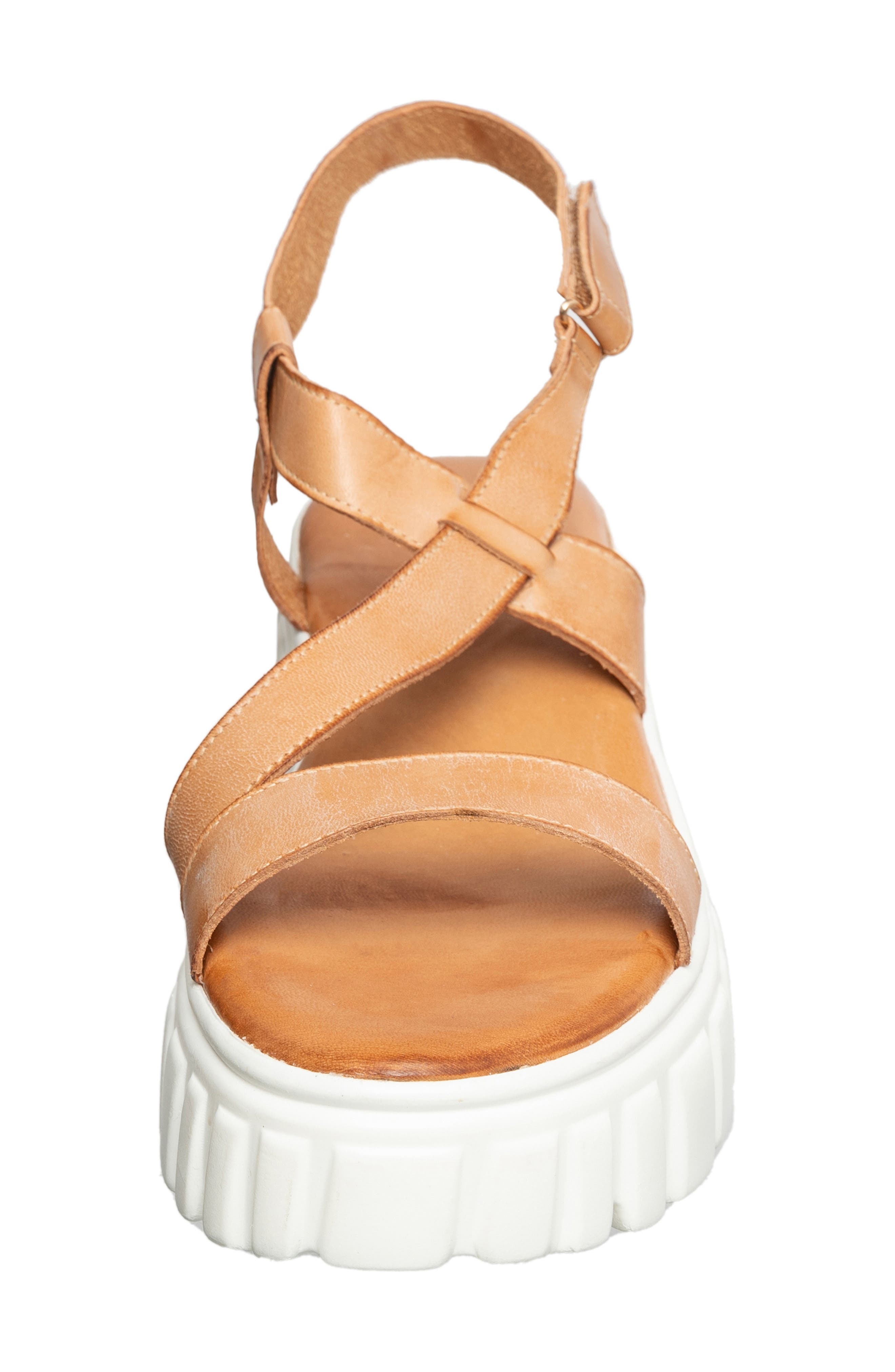 ANTELOPE Fadi Platform Sandal, Alternate, color, Tan Leather