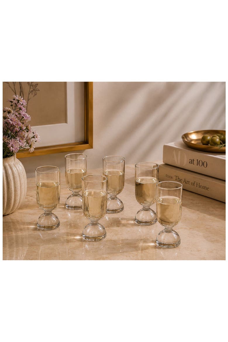 Madrid Set of 6 Shot Glasses, Alternate, color, CLEAR