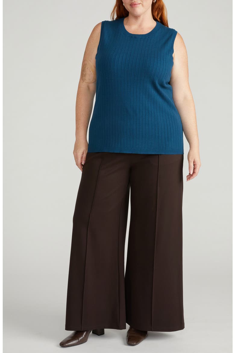 Workwear Rib Sweater Vest, Alternate, color, DEEP TEAL