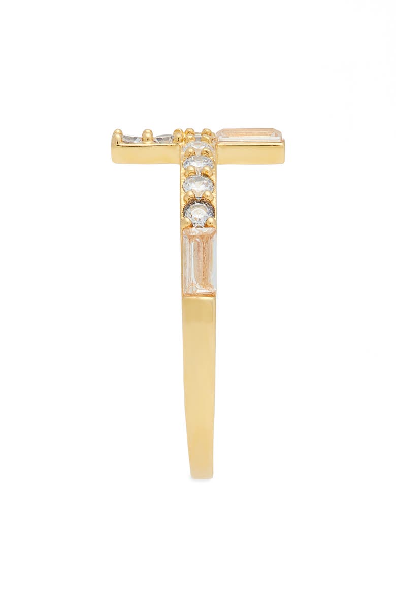 Nordstrom Cubic Zirconia Cross Ring, Alternate, color, 