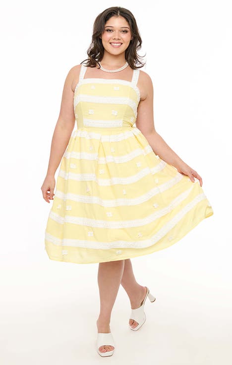 Plus Size 1960s Swing Sundress