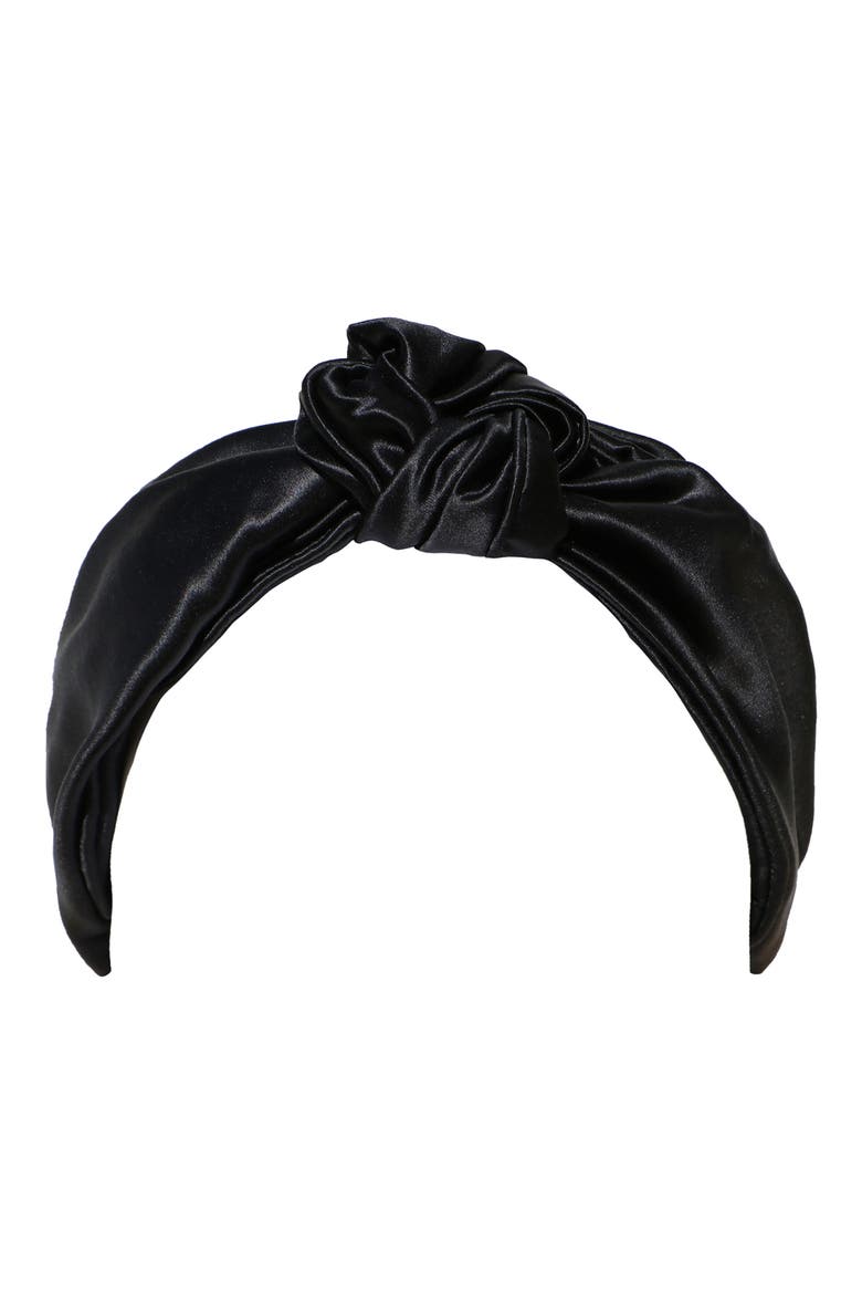 Knot Headband, Main, color, BLACK