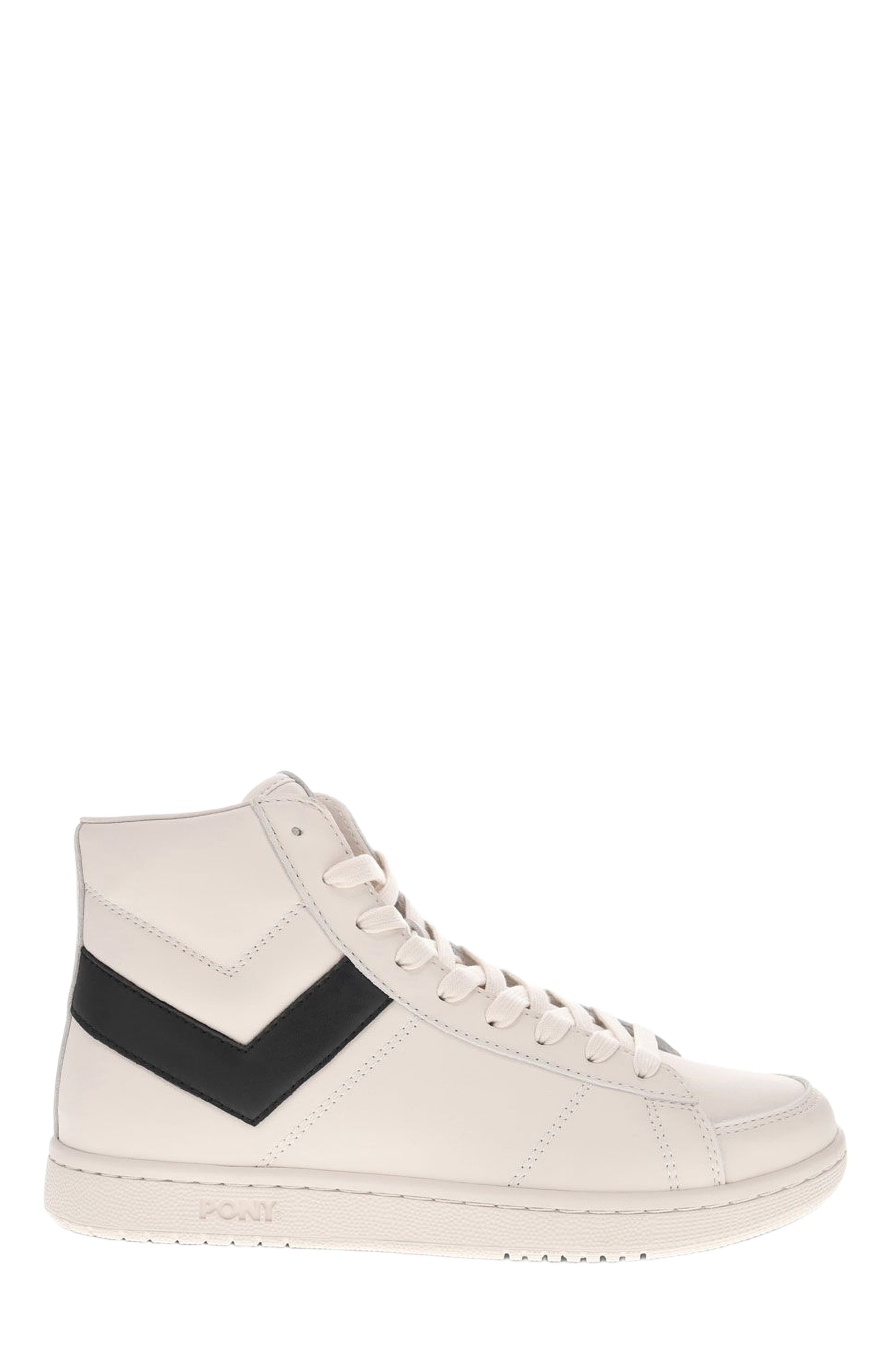 PONY M-80 High Sneakers, Alternate, color, Off White/Black