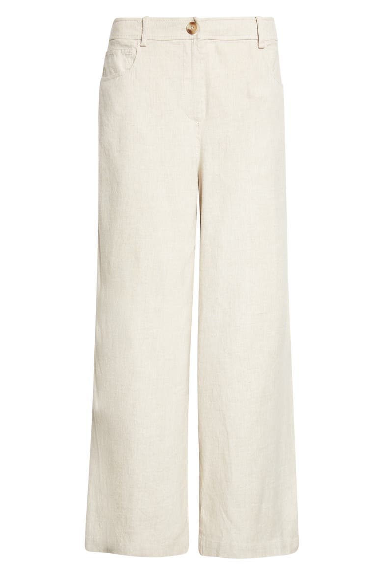 Blaire Linen Blend Wide Leg Pants, Alternate, color, DESERT
