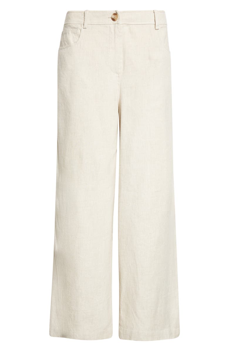 Toccin Blaire Linen Blend Wide Leg Pants, Alternate, color, Desert