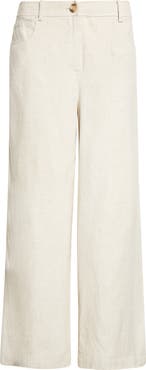 Toccin Blaire Linen Blend Wide Leg Pants