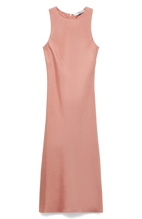Mango Midi-dress With Straps In Pink