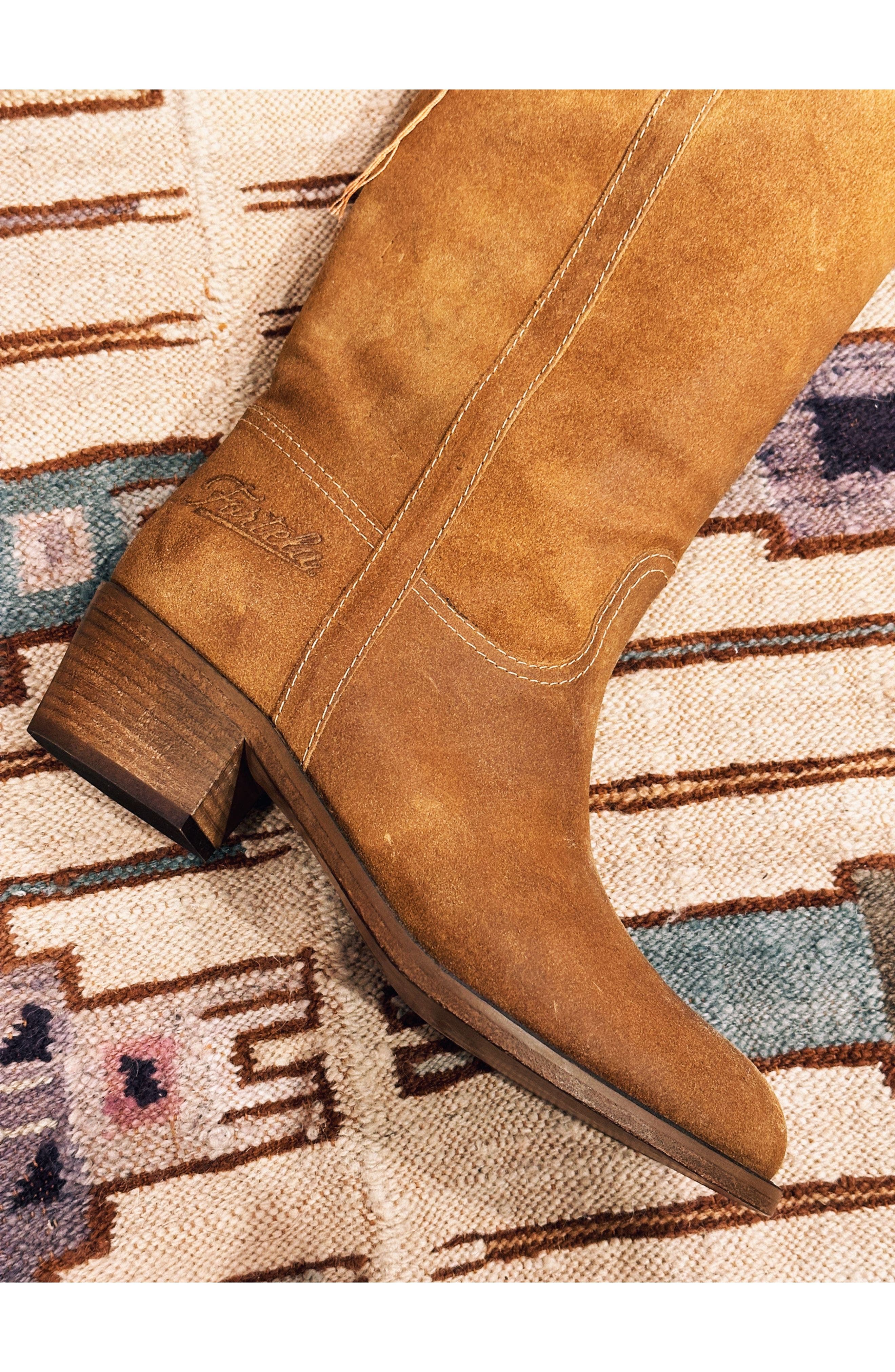 Fortela Camperos Western Boots, Alternate, color, Almond