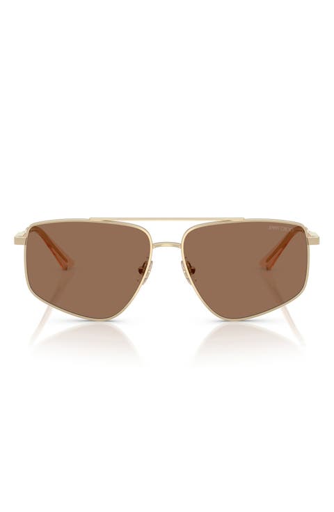 58mm Pilot Sunglasses