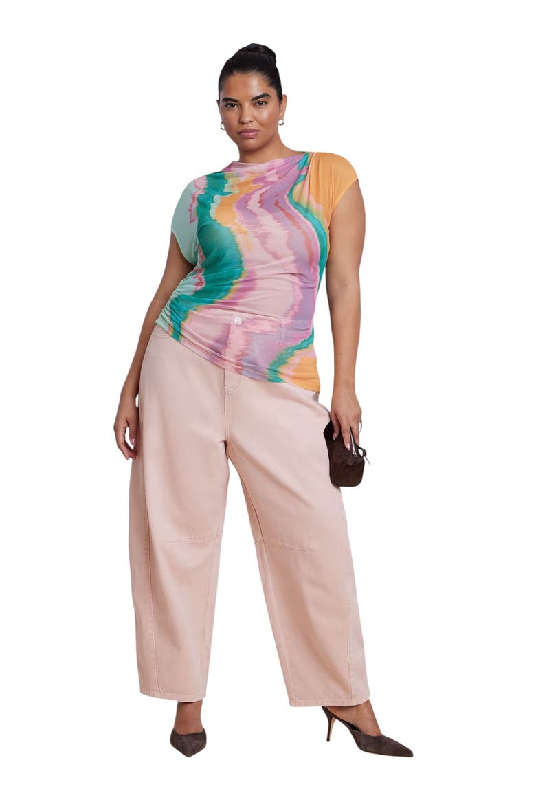 Pink Wash Barrel Leg Jean, Alternate, color, EVENING SAND