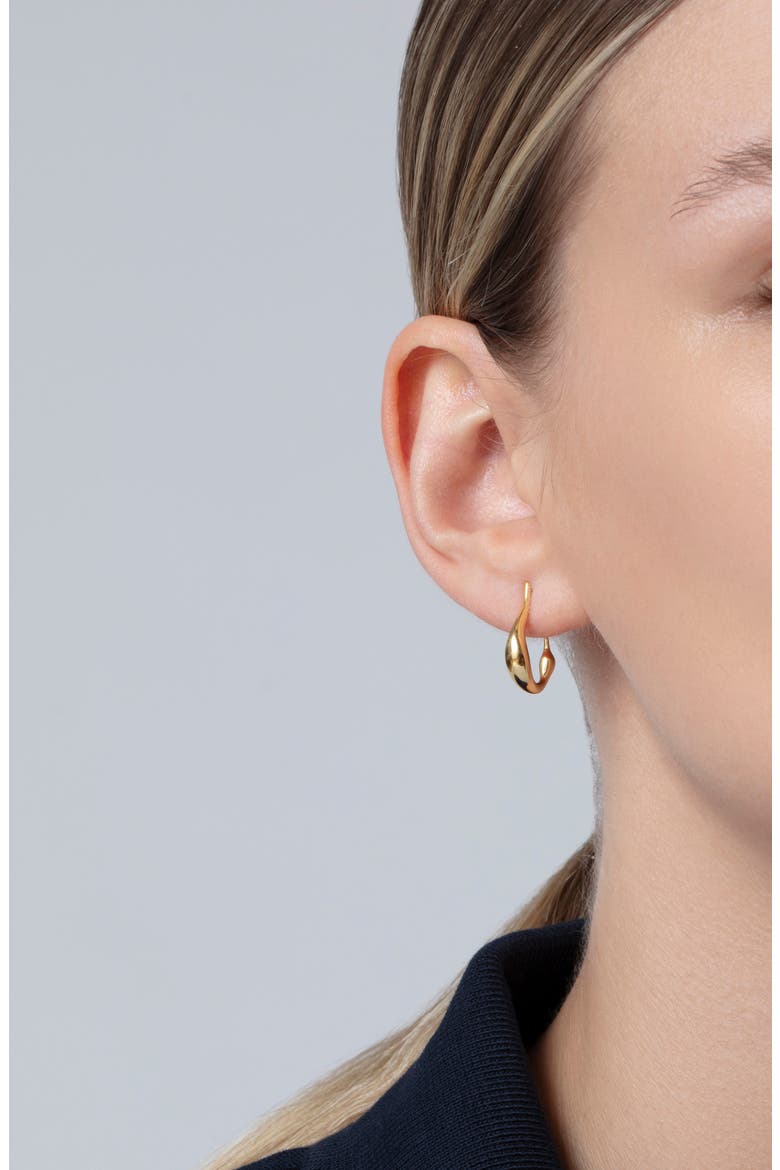 Mini Collette Hoop Earrings, Alternate, color, HIGH POLISH GOLD