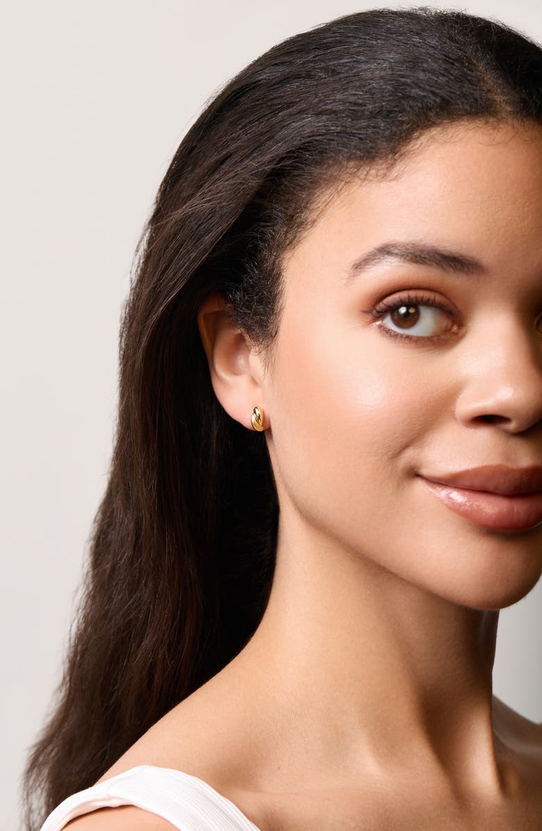 Bony Levy 14K Gold Satin Stud Earrings, Alternate, color, 14K Yellow Gold