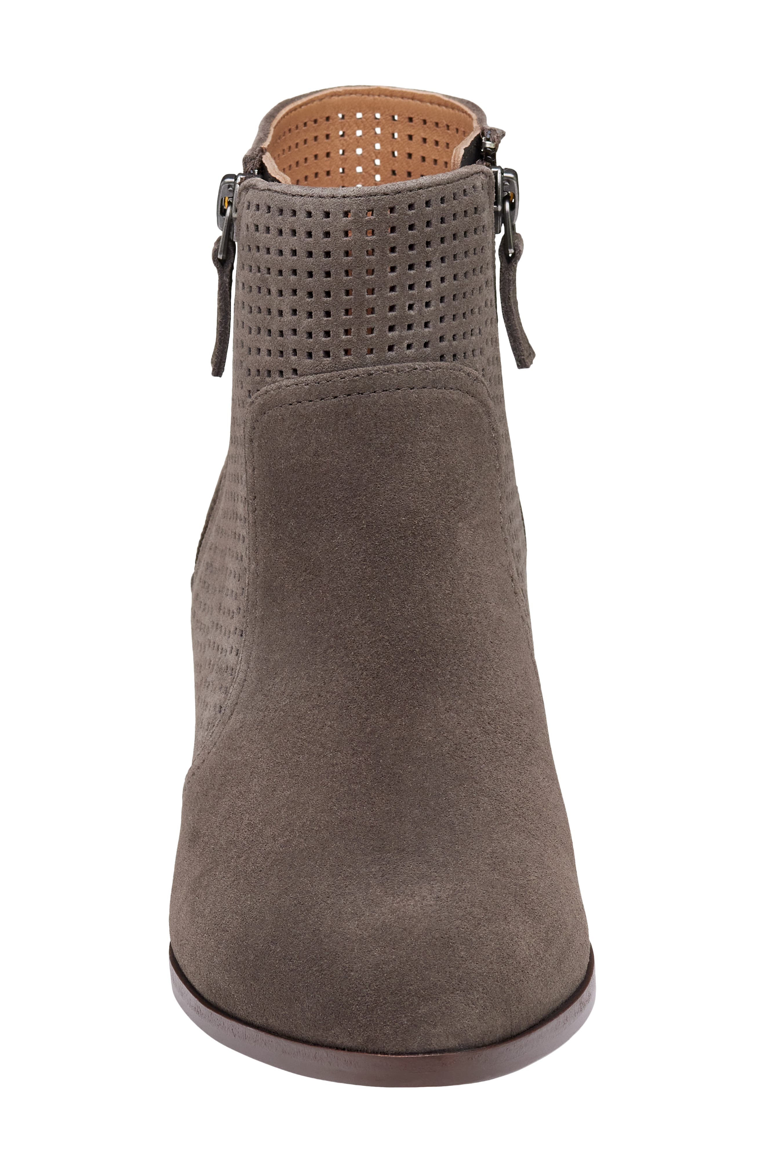 Johnston & Murphy Trista Bootie, Alternate, color, Dark Gray Suede