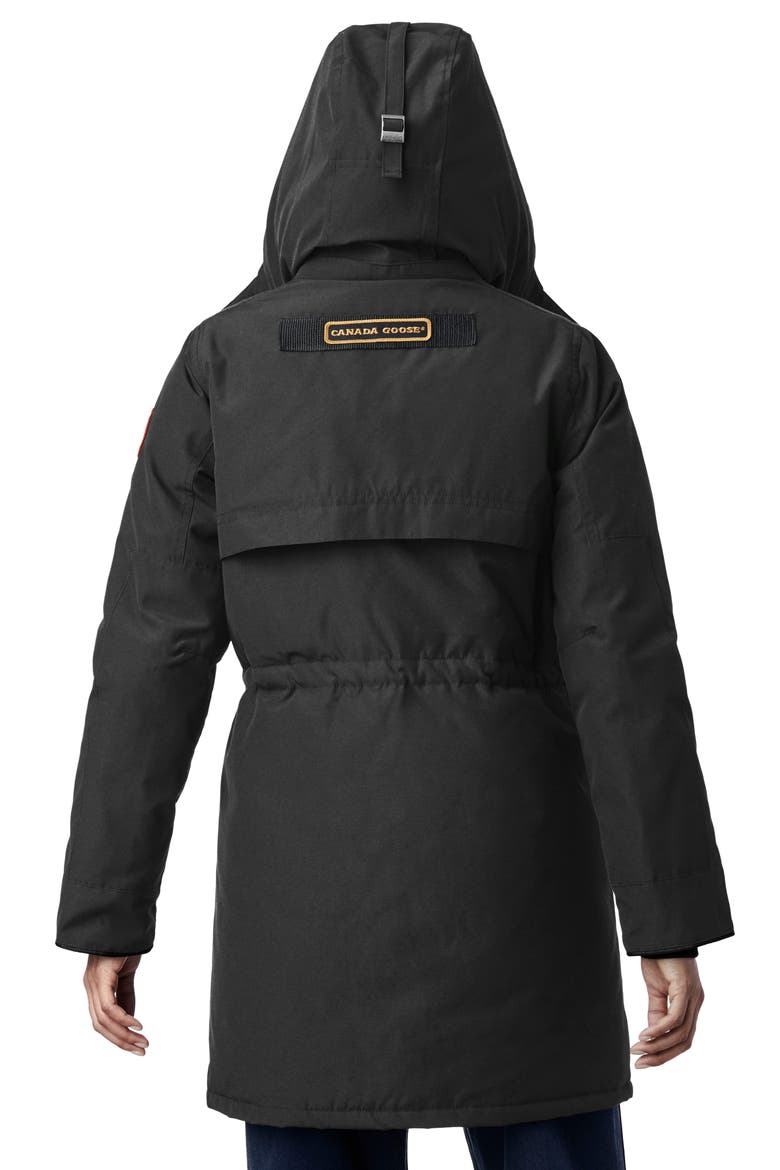 Gabriola Water Resistant Arctic Tech 625 Fill Power Down Parka, Alternate, color, BLACK